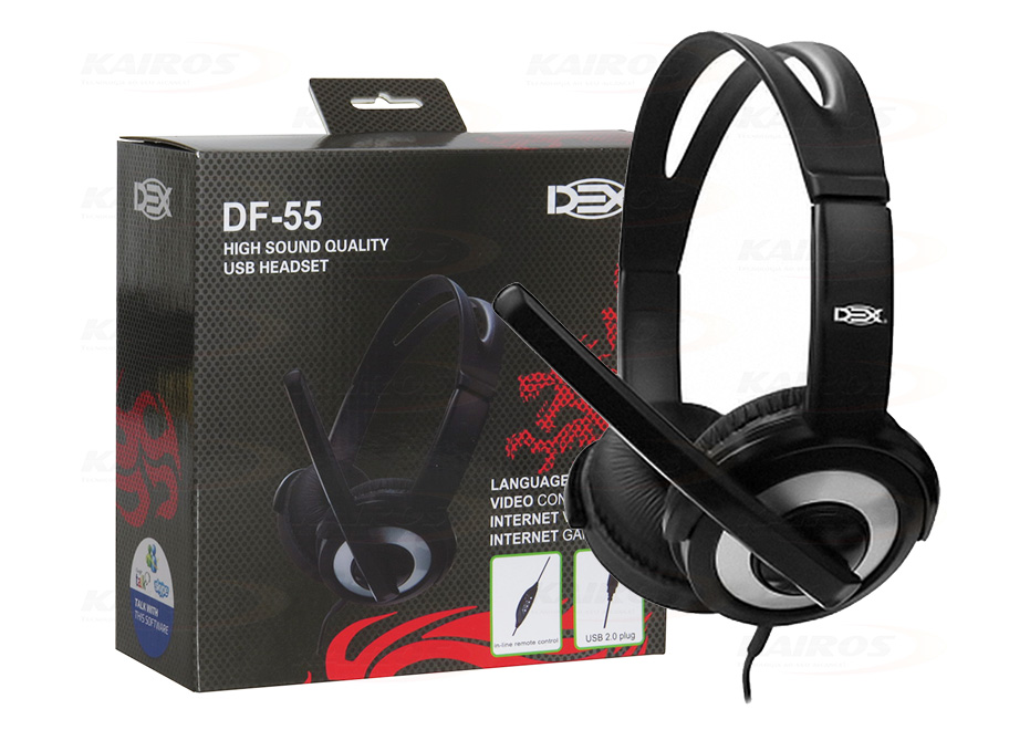FONE DE OUVIDO GAMER USB E P2 C/ MICROFONE E LED DEX - DF-81 - Kairos