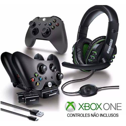 KIT GAMER DREAMGEAR XBOX ONE ORIGINAL COMPLETO COM HEADSET Play